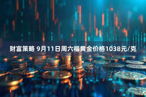 财富策略 9月11日周六福黄金价格1038元/克