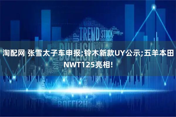 淘配网 张雪太子车申报;铃木新款UY公示;五羊本田NWT125亮相!